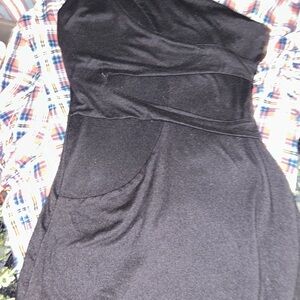 Rave Black Strapless Dress